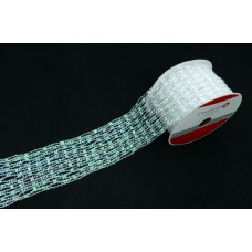 2.5 Inch Metallic Iridescent Expandable Mesh Wired Christmas Ribbon, 25 Feet Per Spool (Lot of 1 Spool) SALE ITEM